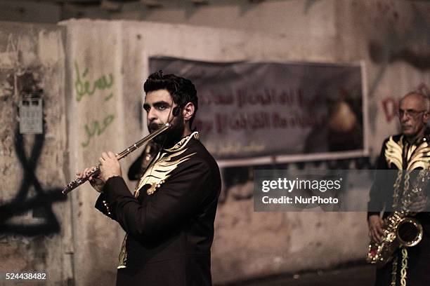 Bahrain , Manama - Shia'a muslims taking a part in the 8th of Muharram which holds the death of AlQassim , AlQassim was the son of the Imam, Hasan...