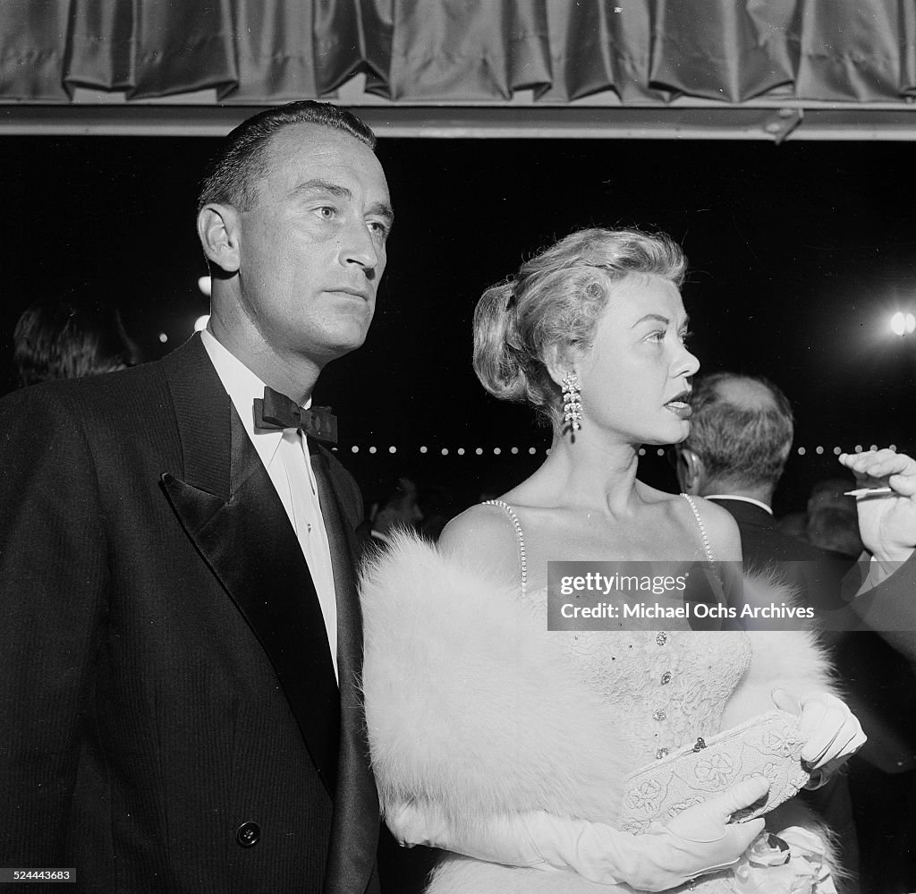 Actress Vera-Ellen and Victor Rothschild attend an event in Los... News