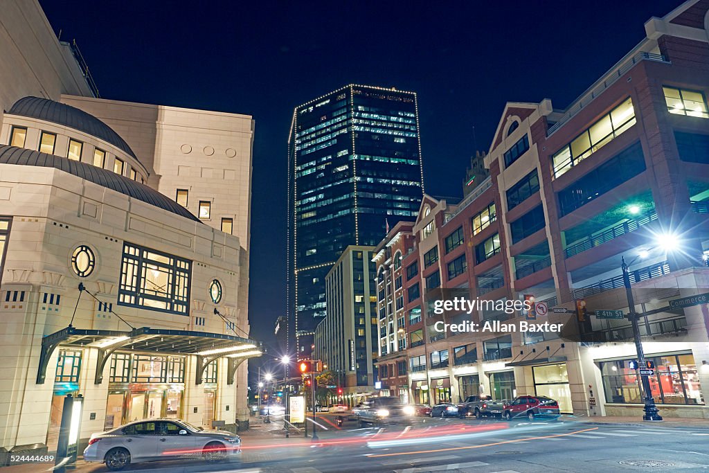 777 Main street skyscraper at night