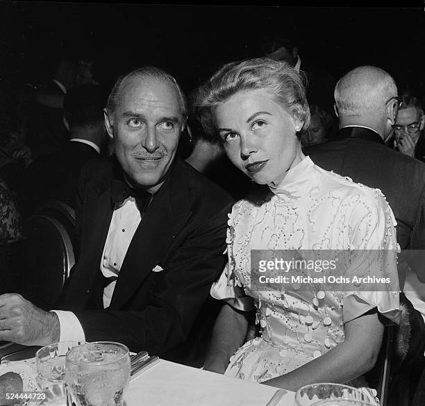 Actress Vera-Ellen and friend attend an event in Los Angeles,CA.