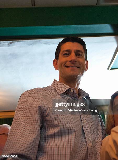 September 22, 2012 Republican Paul Ryan Campaigns At Versailles Restaurant