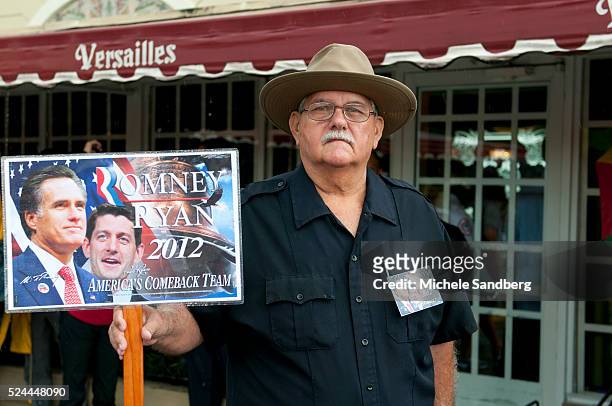 September 22, 2012 RENE ESPINOSA. Republican Paul Ryan Campaigns At Versailles Restaurant