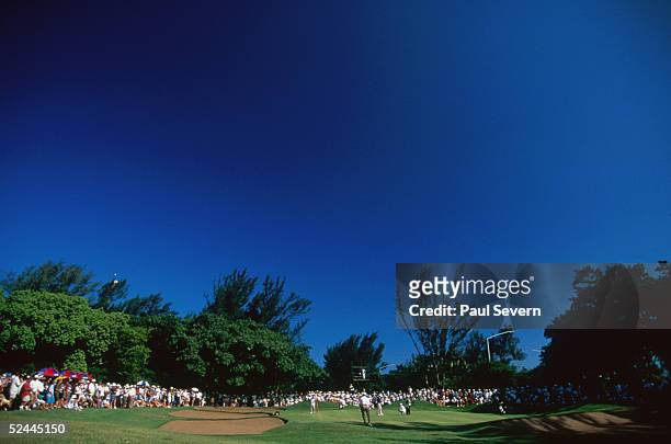 General view of the 8th hole taken during the South African Open 1998 held on February 5, 1998 at the Durban Country Club, in Durban, South Africa.