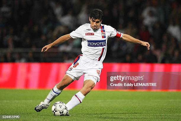 Juninho during the Ligue 1 soccer match between Olympique Lyonnais and Lille.