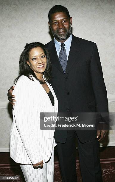 Jacquie Carter and actor Dennis Haysbert attend the California National Organization for Women Fourth Annual Excellence In Media Awards Dinner...