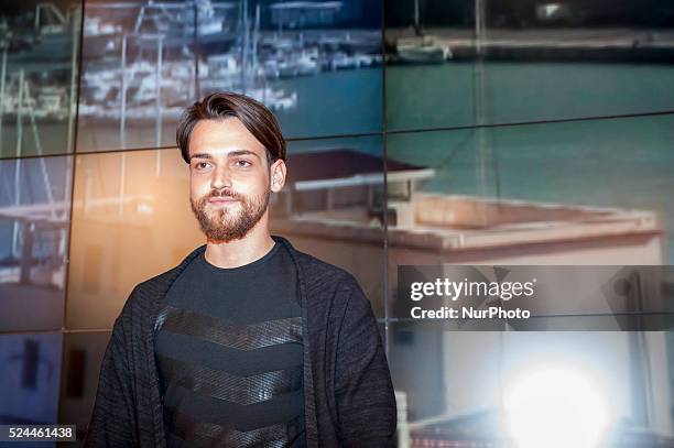 Valerio Scanu during the 66th Sanremo Music Festival on February 10, 2016.