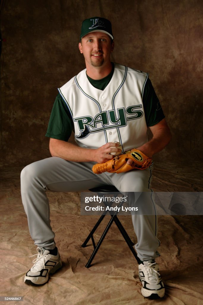 Devil Rays Frank Jimmy Haynes of the Tampa Bay Devil Rays poses for a portrait during ...