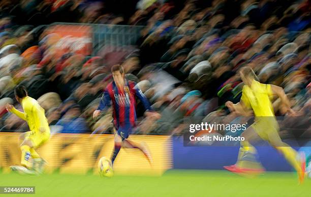 Febrero- SPAIN: Leo Messi in the match beetween FC Barcelona and Vllarreal, fot the week 21 of the sanish league, played at the Camp Nou, february 01...