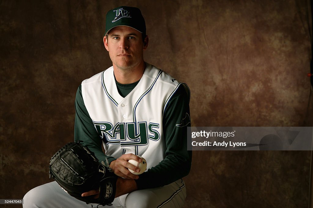 Devil Rays Frank Lance Carter of the Tampa Bay Devil Rays poses for a portrait during ...