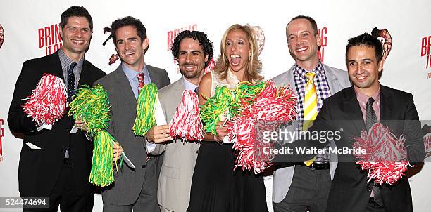 Andy Blankenbuehler & Amanda Green & Jeff Whitty & Lin-Manuel Miranda attending the Broadway Opening Night Performance of 'Bring it On The Musical'...