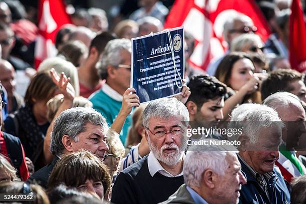 "We are healthy and robust constitution" the demonstration organized by trade unions and movements in defense of the Italian constitution. Photo:...