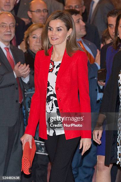 Queen Letizia of Spain attends the CSIC 75th anniversary event on November 24, 2014 in Madrid, Spain.