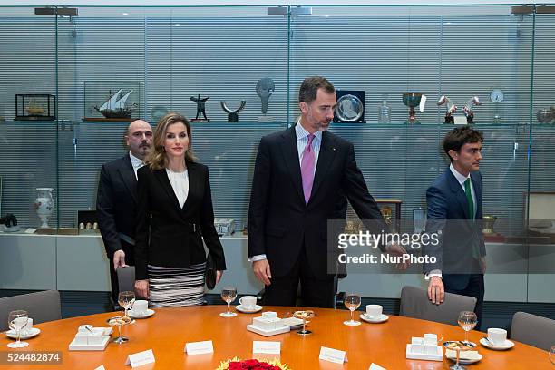 Meting between King Philip VI. And Queen Letizia of Spain and the President of the German Bundestag, Prof. Dr. Norbert Lammert at the Bundestag in...