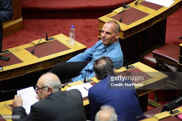 The Hellenic Parliament deciding the prior actions in form of one law for the negotiation and conclusion of an agreement with the European Support...