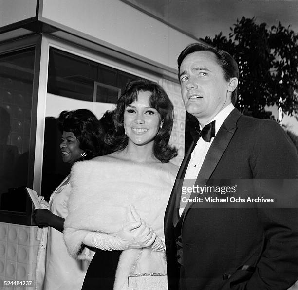 Actor Robert Vaughn and actress Mary Ann Mobley attend an event in Los Angeles,CA.