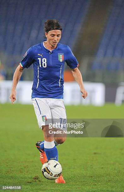 Riccardo Montolivo during the Qualifying Round European Championship football match Italia vs Norvegia at the Olympic Stadium in Rome, on october 13,...
