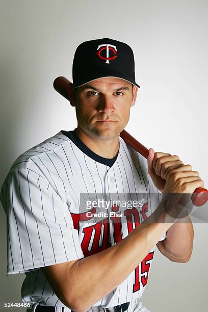 Andy Fox poses for a portrait during the Minnesota Twins Portrait Day on February 28, 2005 at Hammond Stadium in Ft. Myers, Florida..