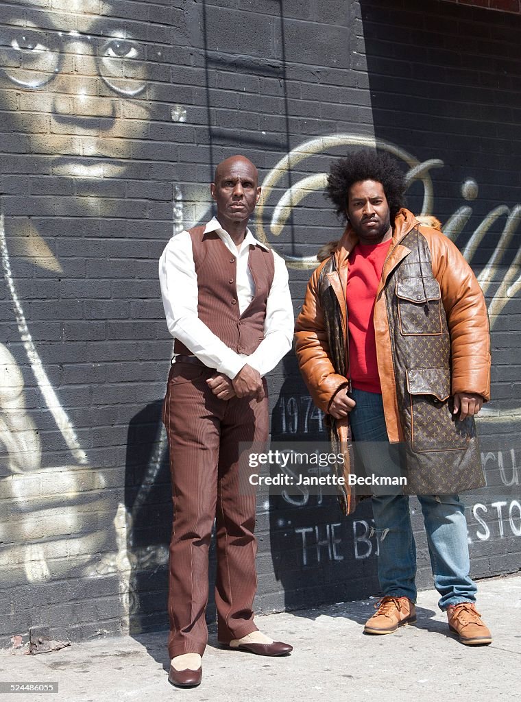 Dapper Dan Rappers Fashion icon Dapper Dan with his son Jelani who is wearing a Dapper ...