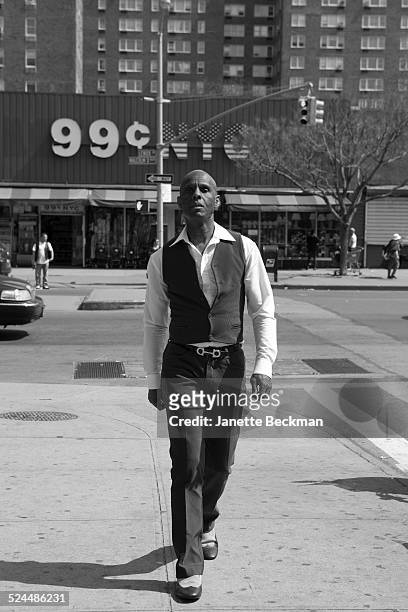 Fashion icon Dapper Dan in Harlem, New York City, 2014.