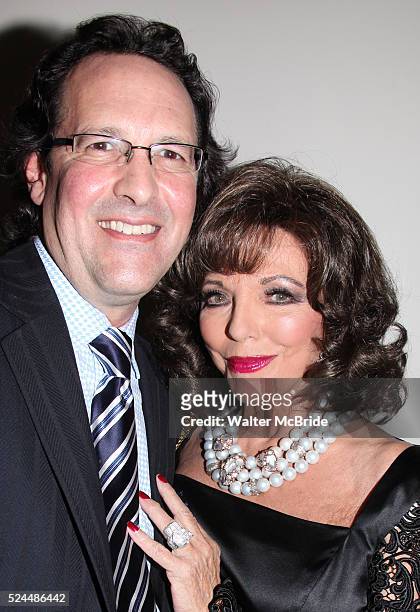 Joan Collins & Percy Gibson during the "One Night With Joan" After Performance Reception at Feinstein's at the Loews Regency Ballroom of the Regency...