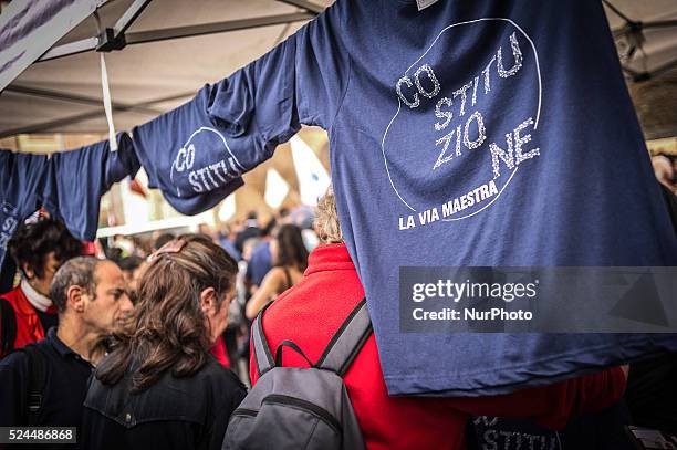 "We are healthy and robust constitution" the demonstration organized by trade unions and movements in defense of the Italian constitution. Photo:...