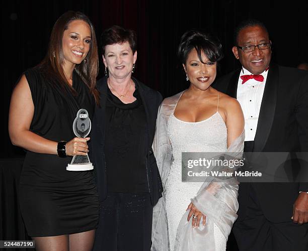 Terria Joseph & daughter Alicia Keys with Lynn Whitfield & Randall Pinkston attending the Woodie King Jr's NFT New Federal Theatre 40th Reunion Gala...