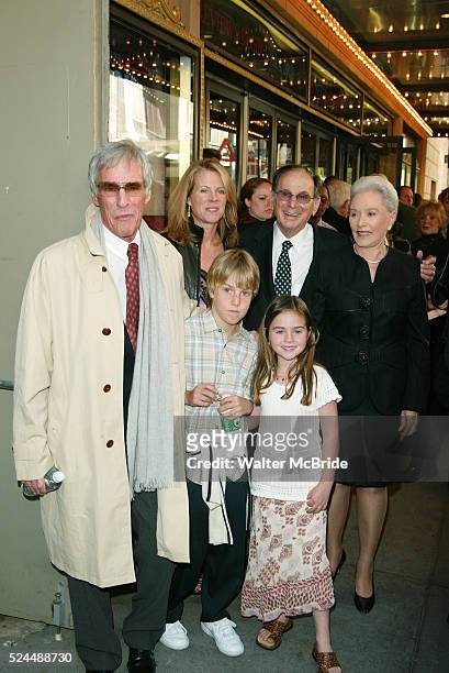 With his wife and children and HAL DAVID and his wife Attending the Opening Night Performance of THE LOOK OF LOVE ... THE SONGS OF BURT BACHARACH and...