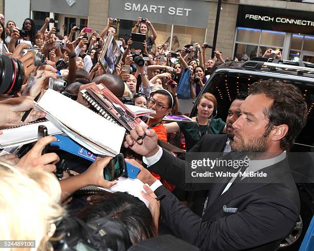 Jude Law attending the The 2012 Toronto International Film Festival.Red Carpet Arrivals for 'Anna Karenina' at the Elgin Theatre in Toronto on...