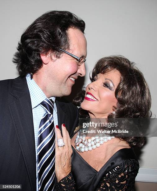 Joan Collins & Percy Gibson during the "One Night With Joan" After Performance Reception at Feinstein's at the Loews Regency Ballroom of the Regency...