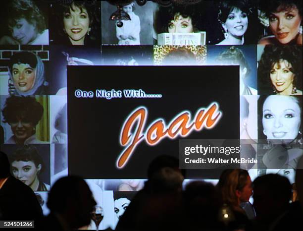 Joan Collins performing in "One Night With Joan" at Feinstein's at the Loews Regency Ballroom of the Regency Hotel in New York City.