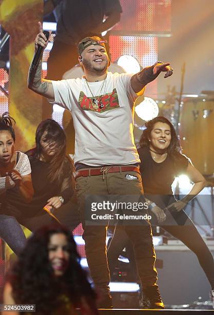 Pictured: Farruko rehearses for the 2016 Billboard Latin Music Awards at the BankUnited Center in Miami, Florida on April 25, 2016 --