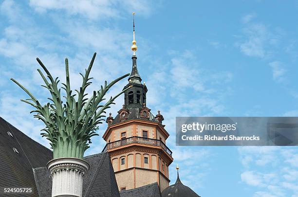 st nicholas church, leipzig - st nicholas church stock pictures, royalty-free photos & images