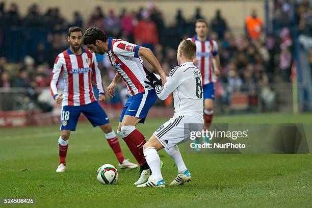 Toni Kross of Real Madrid during the Copa del Rey Round of 16, First Leg match between Club Atletico de Madrid and Real Madrid at Vicente Calderon...