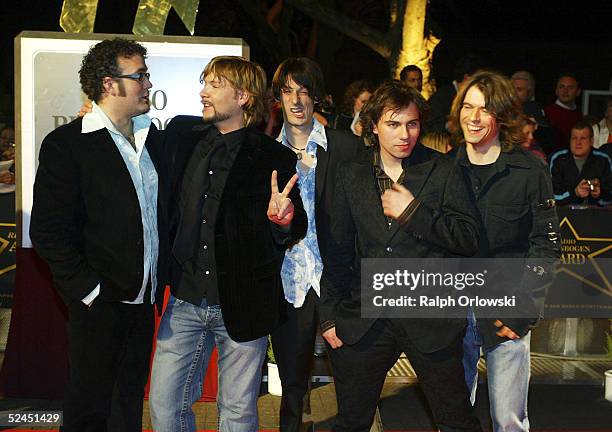 Pop group Reamonn arrives at Radio Regenbogen Award 2005, at Schwarzwaldhalle on March 18, 2005 in Karlsruhe, Germany.