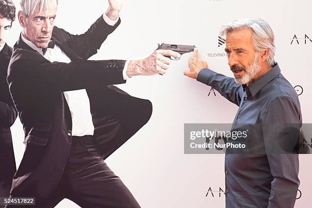 The actor Imanol Arias presents the movie &quot;Anacleto: Secret Agent&quot; in Madrid on 1st september 2015.