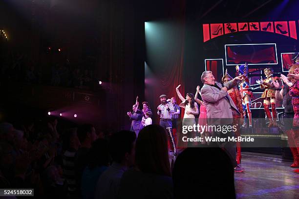 Harvey Fierstein & the cast - Brooklyn's own Harvey Fierstein announces to the matinee audience of 'Kinky Boots' that he will receive the Brooklyn...