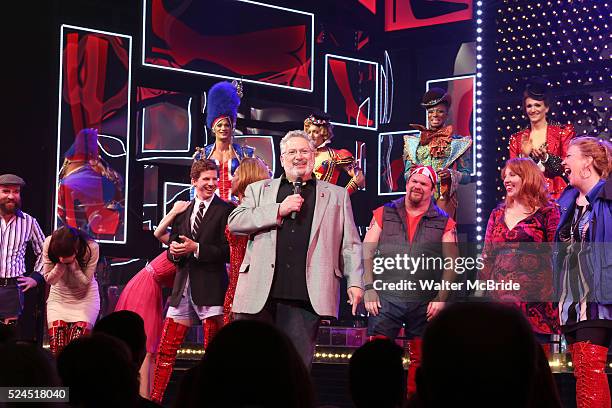 Harvey Fierstein & the cast - Brooklyn's own Harvey Fierstein announces to the matinee audience of 'Kinky Boots' that he will receive the Brooklyn...