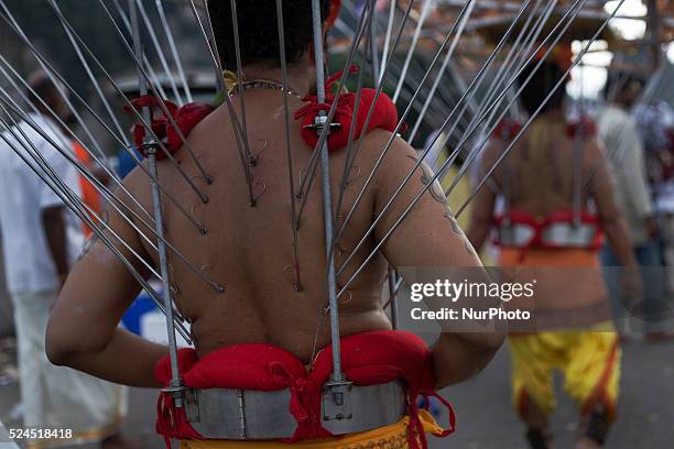 Thaipusam in Malaysia 2015, Fotografia de notícias