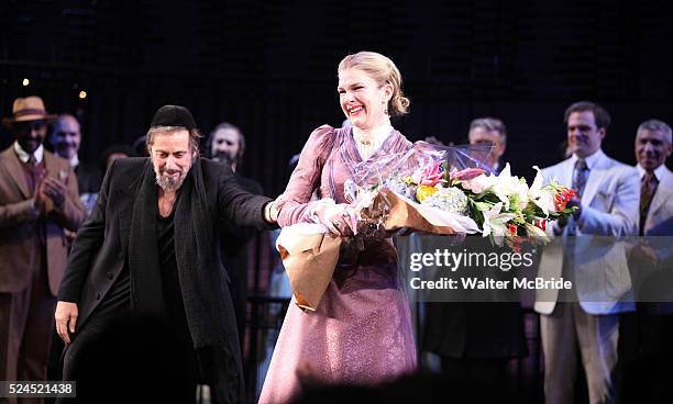 Al Pacino & Lily Rabe during the Opening Night Performance Curtain Call for "The Merchant Of Venice" at the Broadhurst Theatre in New York City.