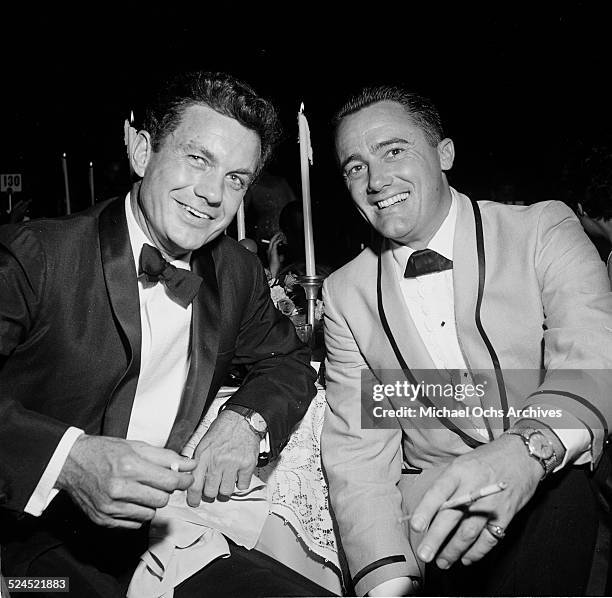 Actors Cliff Robertson and Robert Vaughn attend an event in Los Angeles,CA.