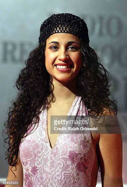 Israeli singer Liel arrives at the Radio Regenbogen Award 2005, at Schwarzwaldhalle on March 18, 2005 in Karlsruhe, Germany.