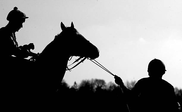 the littlewoods bet direct winter derby - horse racing stock pictures, royalty-free photos & images