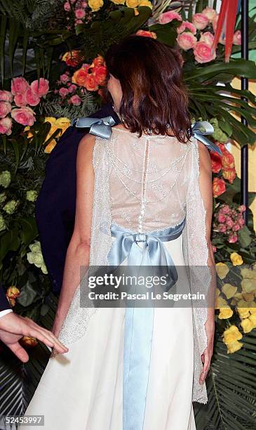 Princess Caroline of Hanover arrives at the Rose Ball 2005 at The Sporting Monte Carlo on March 19, 2005 in Monte Carlo, Monaco.