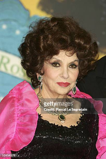 Actress Gina Lollobrigida arrives at the Rose Ball 2005 at The Sporting Monte Carlo on March 19, 2005 in Monte Carlo, Monaco.