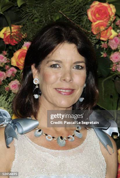 Princess Caroline of Hanover arrives at the Rose Ball 2005 at The Sporting Monte Carlo on March 19, 2005 in Monte Carlo, Monaco.