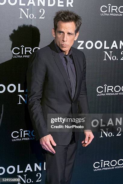 Ben Stiller attends the Madrid Fan Screening of the Paramount Pictures film 'Zoolander No. 2' at the Capitol Theater on February 1, 2016 in Madrid,...