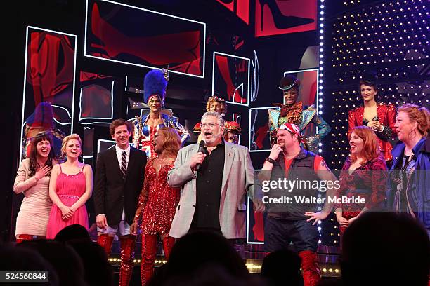 Harvey Fierstein & the cast - Brooklyn's own Harvey Fierstein announces to the matinee audience of 'Kinky Boots' that he will receive the Brooklyn...