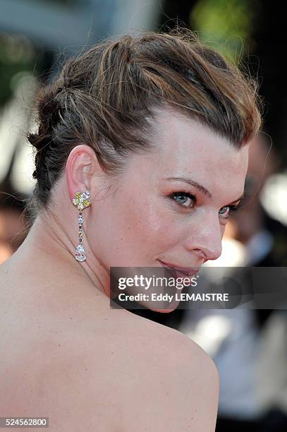 Milla Jovovich at the premiere of ?The Exodus - Burnt By The Sun 2? during the 63rd Cannes International Film Festival.