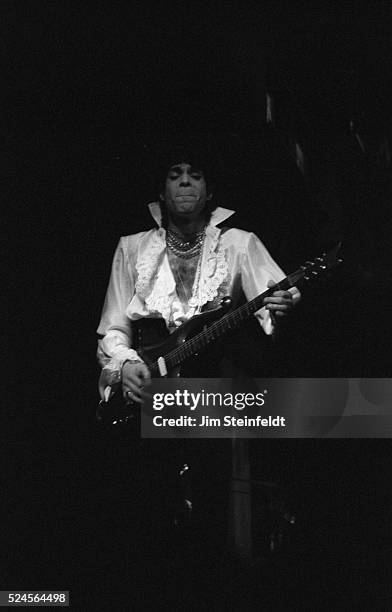 Prince performs at his Glam Slam nightclub in Minneapolis, Minnesota on February 18, 1993.