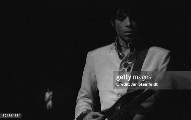 Prince performs at his Glam Slam nightclub in Minneapolis, Minnesota on February 18, 1993.